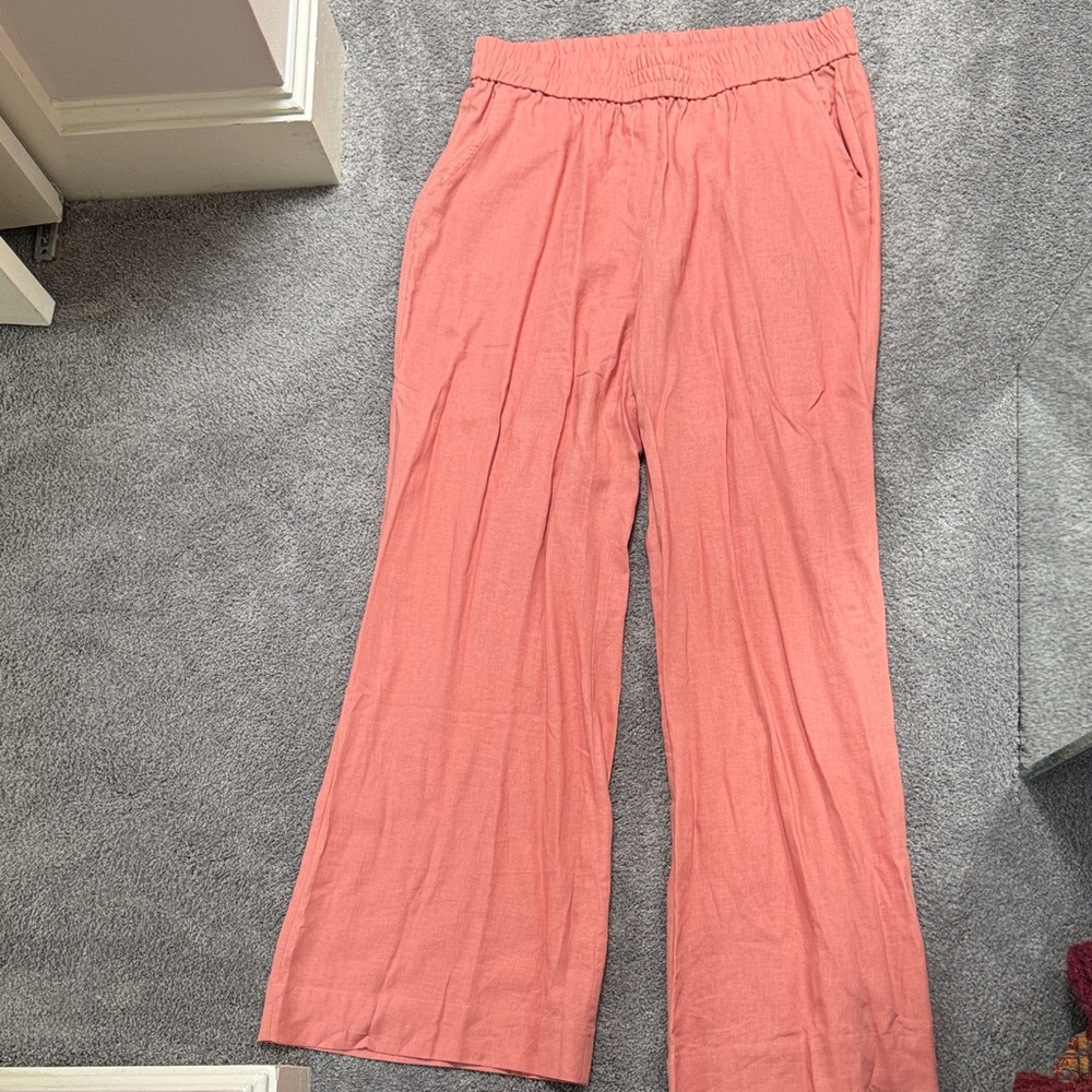 Andie Coral Wide Leg Pants